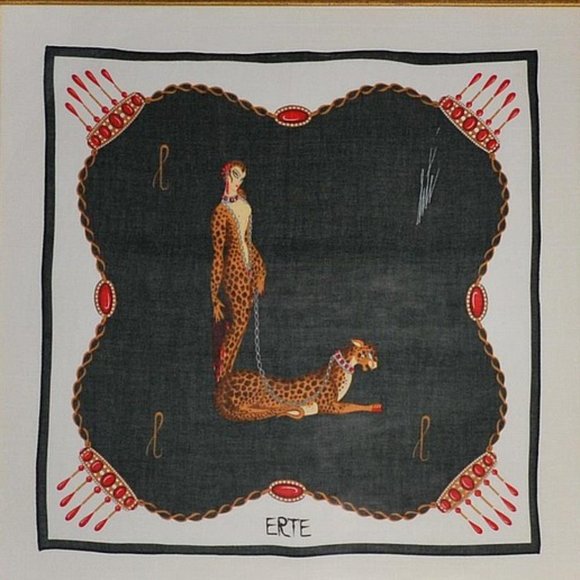 Erte Letter L Scarf
